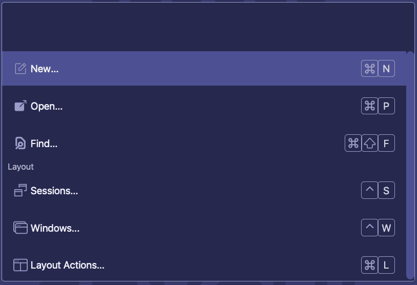 Screenshot of Seychl's keyboard shortcuts interface showing lightning-fast navigation and editing commands
